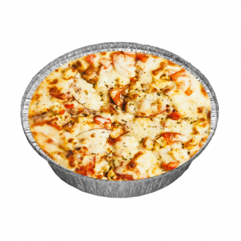 114. Karaca mit Broccoli, Blumenkohl, Kartoffeln, Hähnchenbrust, Tomatensahnesauce überbacken
