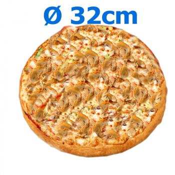 203. Funghi mit Pilzen, würzige Tomatensauce Pizzakäse