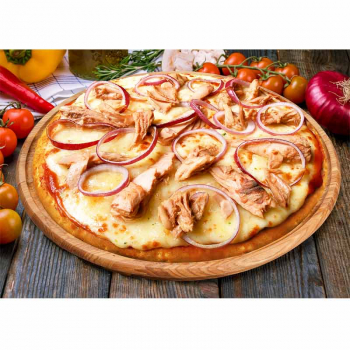 212. Pizza Tonno mit Thunfisch Zwiebeln