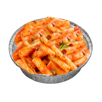 103. Rigatoni oder Penne Al Arabiata mit Tomatensauce, Knoblauch, Scharf