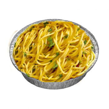 92. Spaghetti Aglio e Olio mit Knoblauch, Olivenöl und Chilli