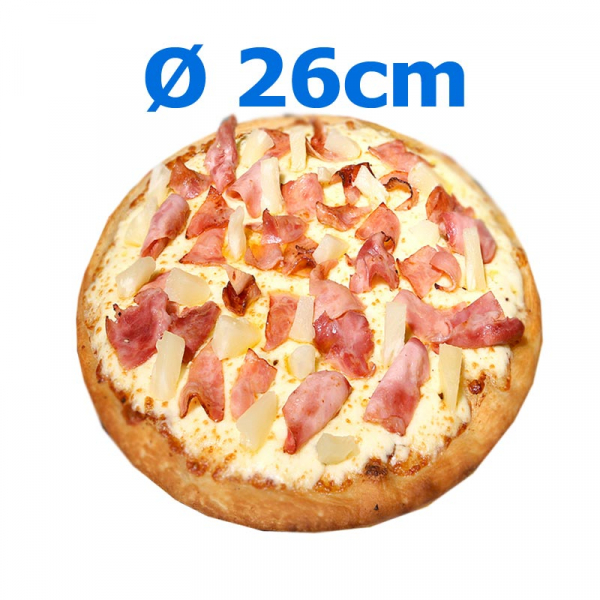 205. Hawaii Schinken & Ananas geriebener Pizzakäse.