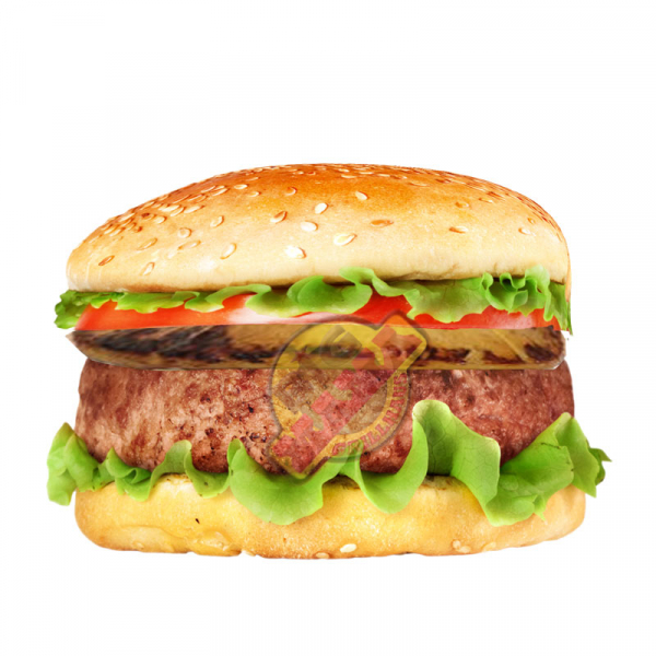 52. Big Hawaii Burger  mit Ananas Salat, saure Gurke, Tomaten