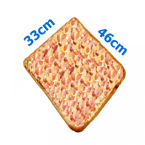 205. Hawaii Schinken & Ananas geriebener Pizzakäse.