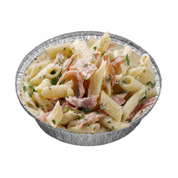 101. Rigatoni oder Penne Alla Panna mit Schinken & Sahnesauce