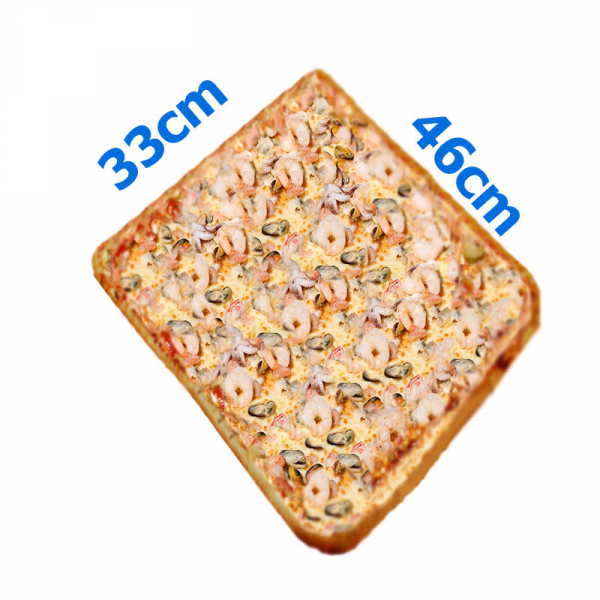 215. Frutti de Mare mit würzige Pizzasauce, Meeresfrüchte
