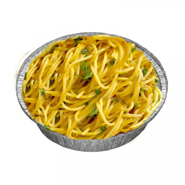 92. Spaghetti Aglio e Olio mit Knoblauch, Olivenöl und Chilli