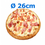 205. Hawaii Schinken & Ananas geriebener Pizzakäse.