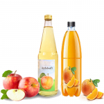 402. Orangensaft Apfelsaft 1L Flasche
