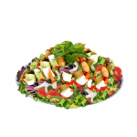 137. Salate Verona knackig-frische Salatmischung mit Kirschtomaten, Mais, Fetakäse, Oliven, Zwiebeln