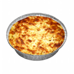 110. Rigatoni mit Schinken, Erbsen, Pilzen Tomatensahnesauce Käse überbacken
