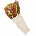 33. Dürüm mit Fleisch, Haloumi & Beilage