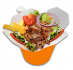 24. Döner Box mit Haloumi & Soße