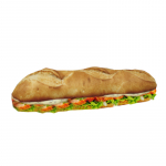 75. Baguette Spezial mit Hähnchenbrust, Salat & Soße