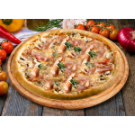 217 New York Pizza Spinat, Thunfisch, Schinken, Pilze