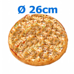 203. Funghi mit Pilzen, würzige Tomatensauce Pizzakäse